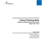 Critical Thinking Skills Ages 12-14 - Year 2