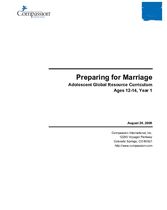 Preparing for Marriage - Year 1