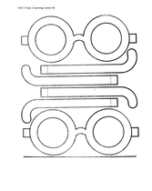 Supplemental Curriculum - Unit 2 - Ages 3 to 5 - Glasses