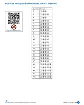 Grow Up Smart - Male Baseline Survey Answer Sheet