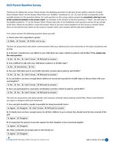 Grow Up Smart - Parent Baseline Survey Questionnaire