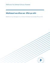 Muhtasari wa Afua kwa ajili ya ofisi ya nchi