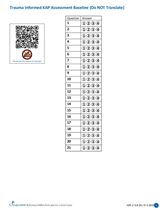 Trauma-Informed Training Baseline Survey Answer Sheet