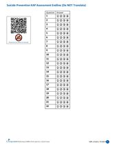 Suicide Prevention Toolkit Endline Survey Answer Sheet