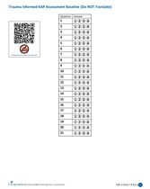 Trauma-Informed Training Baseline Survey Answer Sheet
