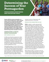 Determining Permagarden Success_Monitoring and Evaluation Tools